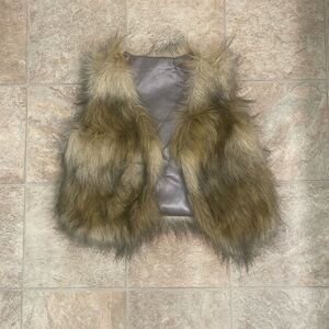 Faux Fur Cropped Vest